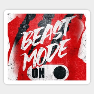 BEAST MODE ON Sticker